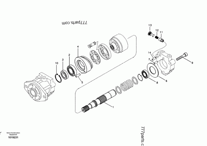 零件图 VOE 14531612 发动机 - 14531612 - 沃尔沃 备件 | 备件  777parts.com