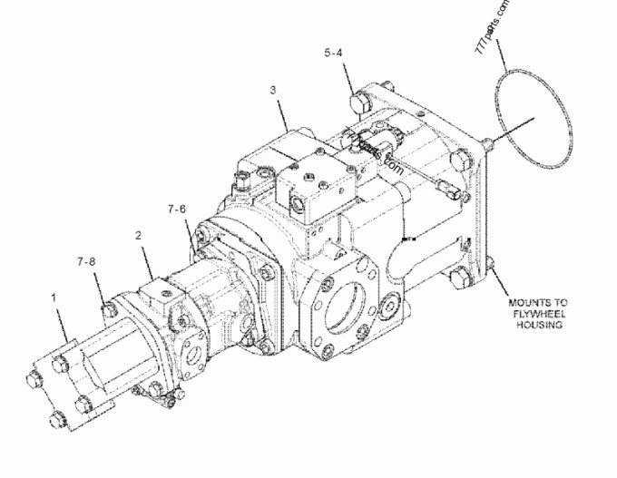 零件图 1709918 PUMP GROUP-PISTON - TQerpillar 备件| Allbiz  777parts.com