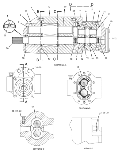 2443304 泵 GP-GEAR 零件图