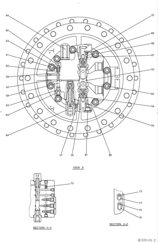 (8.013[00]) - 推进马达总成 LC15V00023F1 (HC370) 第 2 页,共 2 页 零件图