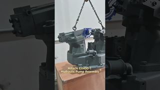 Revisie van de Hitachi EX400-1 hydraulische pompassemblage