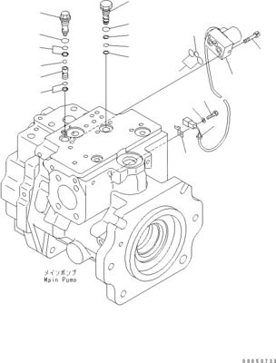 708-1L-00710 708-1L-01710 708-1L-04230 For Loader Komatsu Wa450-6 Wa470-6 Wa480-6 Hydraulic Main Piston Pump