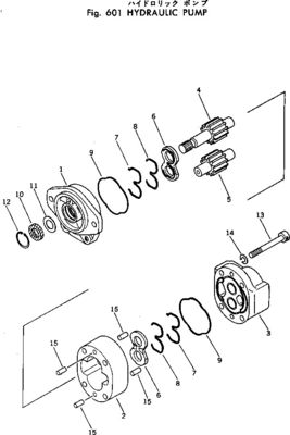705-12-32110 For Komatsu Bulldozer D37PX-21 D37EX-21 D31S-17 D31PX-21 Hydraulic  Pump  Aftermarket Piston pump