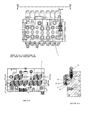 TQ314C E314 Hoofdbesturingsklep van de graafmachine 206-3338 2063338 Duurzaam