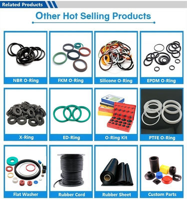 Silicone nitrilrubber O ring afdichtingen Stabiel NBR FKM EPDM materiaal