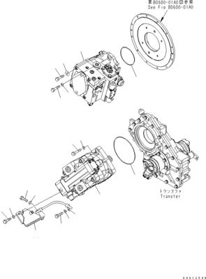 705-52-30960 720-1L-00010 720-1L-04160 720-1L-01010 Voor Komatsu WA100-5 Hydraulische HST zuigerpomp