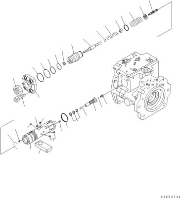 708-1L-00710 708-1L-01710 708-1L-04230 Voor laadmachine Komatsu Wa450-6 Wa470-6 Wa480-6 Hydraulische hoofdkolpppomp
