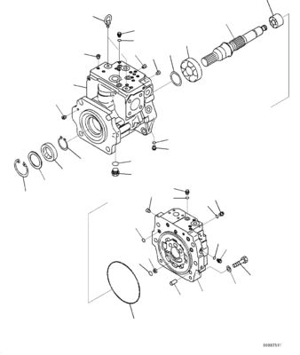 708-1g-00060 708-1g-01060 708-1g-04310 Voor Komatsu Wa470-6 Wa480-6 Hydraulische zuiger hoofdpomp laadpomp Original