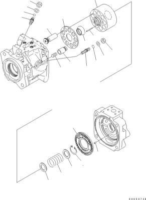 708-1W-00961 708-1W-01850 708-1W-00010 Voor Komatsu WA450-6 WA470-6 WA480-6 Hydraulische zuigerstuurpomp