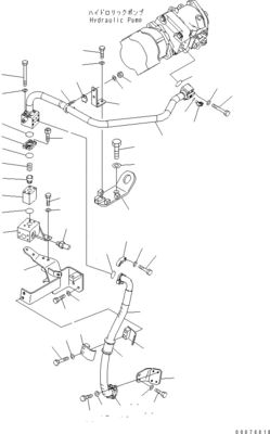 708-1W-00961 708-1W-01850 708-1W-00010 Voor Komatsu WA450-6 WA470-6 WA480-6 Hydraulische zuigerstuurpomp