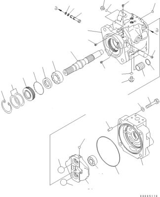 708-1W-00961 708-1W-01850 708-1W-00010 Voor Komatsu WA450-6 WA470-6 WA480-6 Hydraulische zuigerstuurpomp