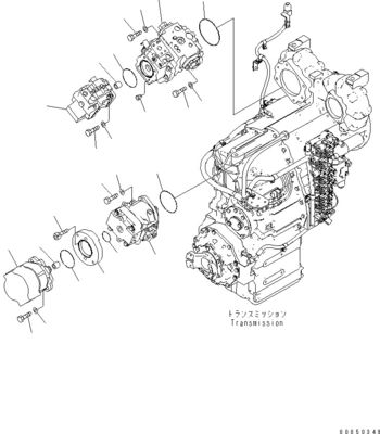 708-1W-00961 708-1W-01850 708-1W-00010 Voor Komatsu WA450-6 WA470-6 WA480-6 Hydraulische zuigerstuurpomp