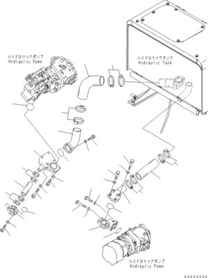 708-1W-00961 708-1W-01850 708-1W-00010 Voor Komatsu WA450-6 WA470-6 WA480-6 Hydraulische zuigerstuurpomp
