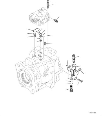 708-1W-00740 708-1W-00882 708-1W-00881 Voor Komatsu WA380-6 WA430-6 Wielladderpomp Hydraulische oliepomp