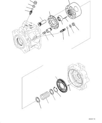 708-1W-00740 708-1W-00882 708-1W-00881 Voor Komatsu WA380-6 WA430-6 Wielladderpomp Hydraulische oliepomp