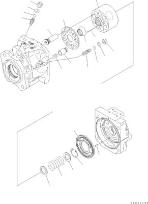 708-1U-00171 708-1U-00150 708-1U-00151 Voor Komatsu WA380-6 WA430-6 Hydraulische pomp Stuurpomp