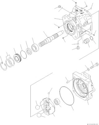 708-1U-00171 708-1U-00150 708-1U-00151 Voor Komatsu WA380-6 WA430-6 Hydraulische pomp Stuurpomp