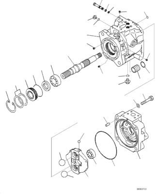 708-1U-00120 708-1U-00140 708-1U-00170 Voor Komatsu WA380-6 WA430-6 Hydraulische pomp Stuurpomp