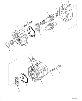 708-1U-00120 708-1U-00140 708-1U-00170 Voor Komatsu WA380-6 WA430-6 Hydraulische pomp Stuurpomp