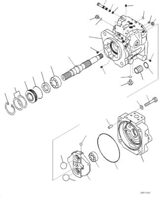 708-1U-00120 708-1U-00140 708-1U-00170 Voor Komatsu WA380-6 WA430-6 Hydraulische pomp Stuurpomp