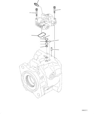 708-1U-00120 708-1U-00140 708-1U-00170 Voor Komatsu WA380-6 WA430-6 Hydraulische pomp Stuurpomp