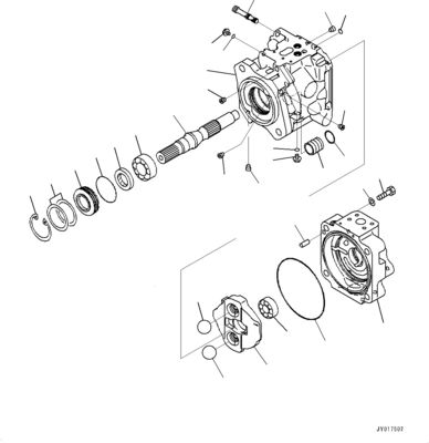 708-1W-00820 708-1W-00731 708-1W-00952 Voor Komatsu WA500-6 Hydraulische pomp