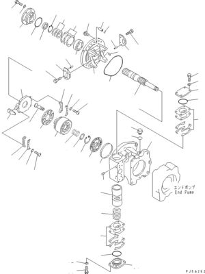 708-2L-00960 708-2L-00961 708-2L-05420 Voor Komatsu WA700-3 Hydraulische pomp