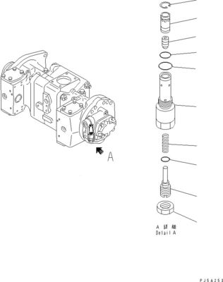 708-2L-00960 708-2L-00961 708-2L-05420 Voor Komatsu WA700-3 Hydraulische pomp