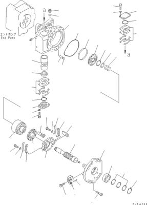 708-45-10204 708-4L-00910 708-45-11204 Voor Komatsu WA700-3 WA800-3 Hydraulische pomp