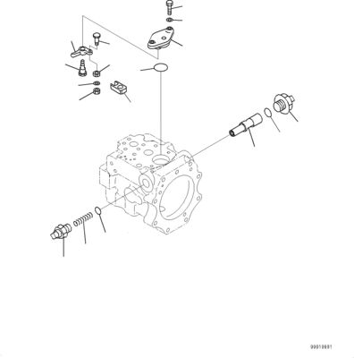 708-1W-90600 R7081W90600 708-1W-04222 708-1W-01632 Voor Komatsu D475A-5EO Hydraulische koeling VAN DRIVE PIPING Originele