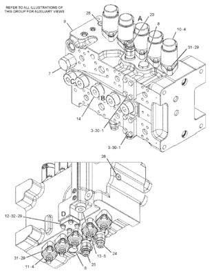 CAT 455-2663 424-937 Hoofdbesturingsklep 349E 349F 352 Mining Construction Demolition Engineering Machinery Parts