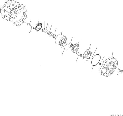 708-1W-00600 708-1S-00910 R7081S00910 R7081W00600 Voor Komatsu D475A-5 Bulldozer hydraulische ventilatorpomp zuigerpomp Originele