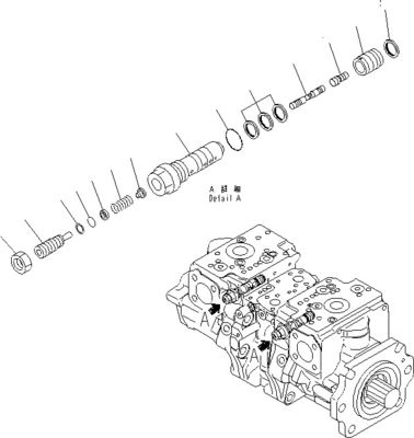 708-2G-00800 708-2G-00801 708-2G-01081 Voor Komatsu Loader WA600-6 Hydraulische pomp Kolvenpomp Hoofdpomp