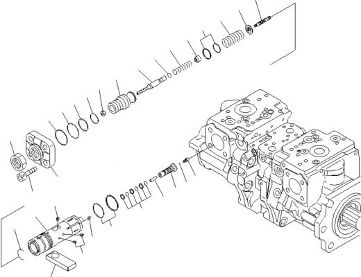 708-2G-00800 708-2G-00801 708-2G-01081 Voor Komatsu Loader WA600-6 Hydraulische pomp Kolvenpomp Hoofdpomp