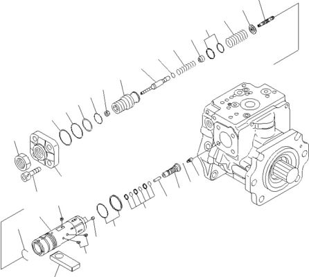 708-2G-00800 708-2G-00801 708-2G-01081 Voor Komatsu Loader WA600-6 Hydraulische pomp Kolvenpomp Hoofdpomp