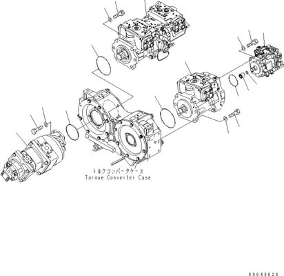 708-2G-00800 708-2G-00801 708-2G-01081 Voor Komatsu Loader WA600-6 Hydraulische pomp Kolvenpomp Hoofdpomp