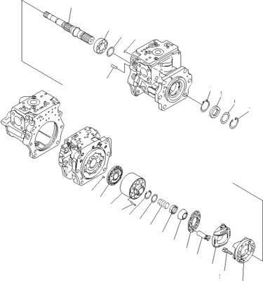 708-2G-00800 708-2G-00801 708-2G-01081 Voor Komatsu Loader WA600-6 Hydraulische pomp Kolvenpomp Hoofdpomp