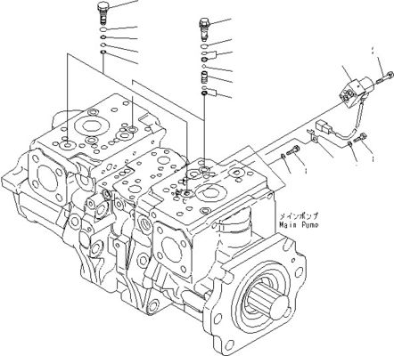 708-2G-00800 708-2G-00801 708-2G-01081 Voor Komatsu Loader WA600-6 Hydraulische pomp Kolvenpomp Hoofdpomp