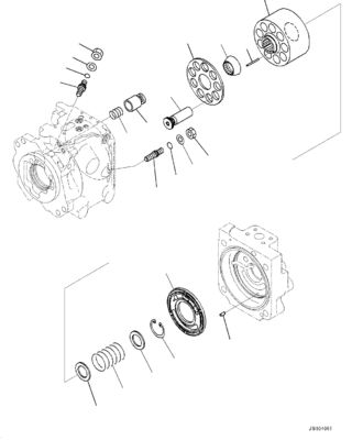 708-1W-02260 708-1W-02270 708-1W-00450 708-1W-00460 Voor Komatsu Truck HM400-3 Hydraulische stuurpomp en hefpomp