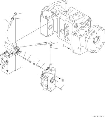 708-2L-00950 708-25-02044 708-2L-00951 708-2L-05420 Voor Komatsu WA800-3 WA900-3 Hydraulische laadpomp
