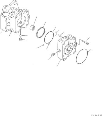 708-4L-00910 708-45-10204 708-4L-00911 Voor Komatsu WA800-3 WA900-3 Hydraulische schakelaar pomp hoofdpomp