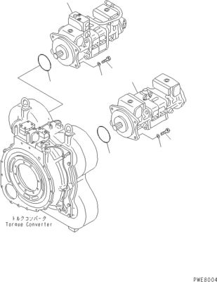 708-4L-00910 708-45-10204 708-4L-00911 Voor Komatsu WA800-3 WA900-3 Hydraulische schakelaar pomp hoofdpomp