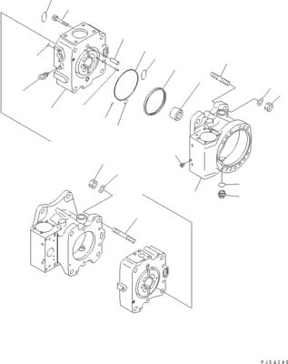 708-4L-00910 708-45-10204 708-4L-00911 Voor Komatsu WA800-3 WA900-3 Hydraulische schakelaar pomp hoofdpomp