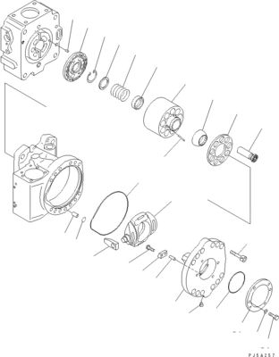 708-4L-00910 708-45-10204 708-4L-00911 Voor Komatsu WA800-3 WA900-3 Hydraulische schakelaar pomp hoofdpomp