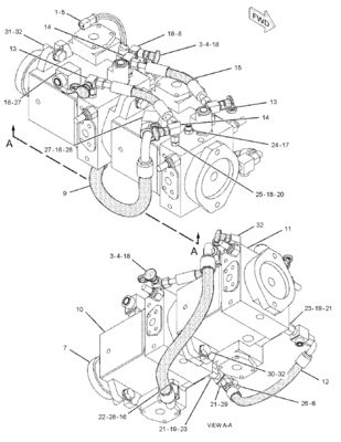 159-9458 0R7791 Voor CAT CS-533D CS-583E CS-663E CS-573E CP-533D A4VG56 Hydraulische hoofdpomp GP-PISTON (PROPEL, AXLE)