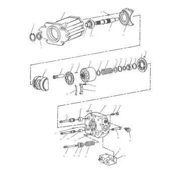 9T-8647 9T8647 0R4608 voor CAT Track D7H D7R D8N PUMP GP-PISTON hydraulische hoofdpomp