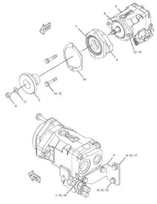 292-8767 10R7401 CA2928767 Voor CAT LOADER 950H 962H IT62H PUMP GP-PISTON hydraulische hoofdpomp