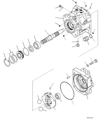 708-1W-00883 708-1W-00882 708-1W-00881 Voor Komatsu WA430-6 Hydraulische pomp