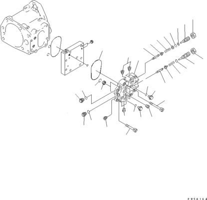 708-1L-00300 R7081L00300 708-1L-01310 708-1L-04010 Voor Komatsu bulldozer D275AX-5 Hydraulische werkapparatuur Pomp Originele