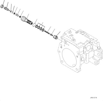 708-1H-00261 708-1H-01261 708-1H-04270 Voor Komatsu Bulldozer D375A-8 Hydraulische hoofdpomp